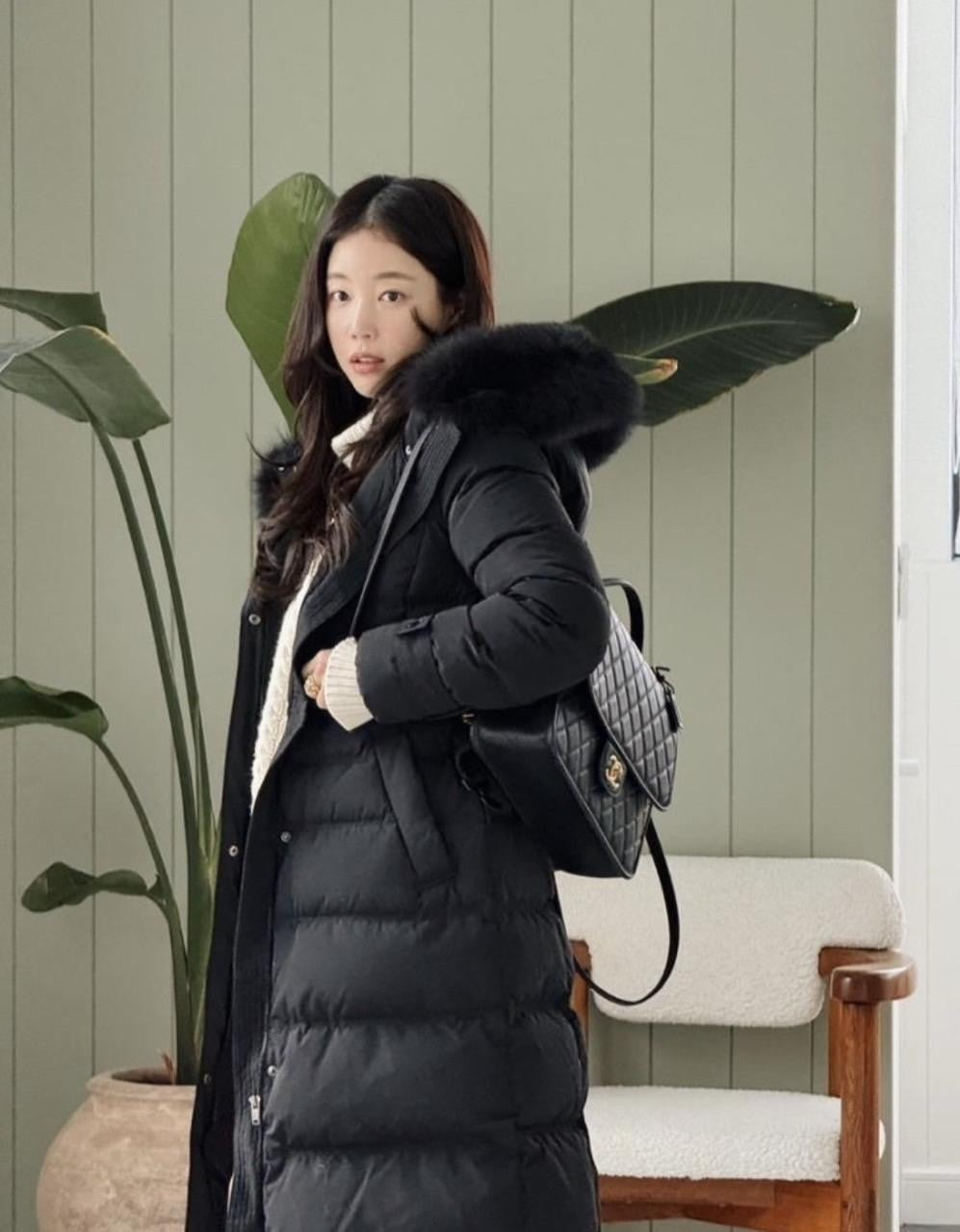 샤넬-가방-국내배송 캐비어 스쿨 메모리 백팩 ➕ 카드지갑