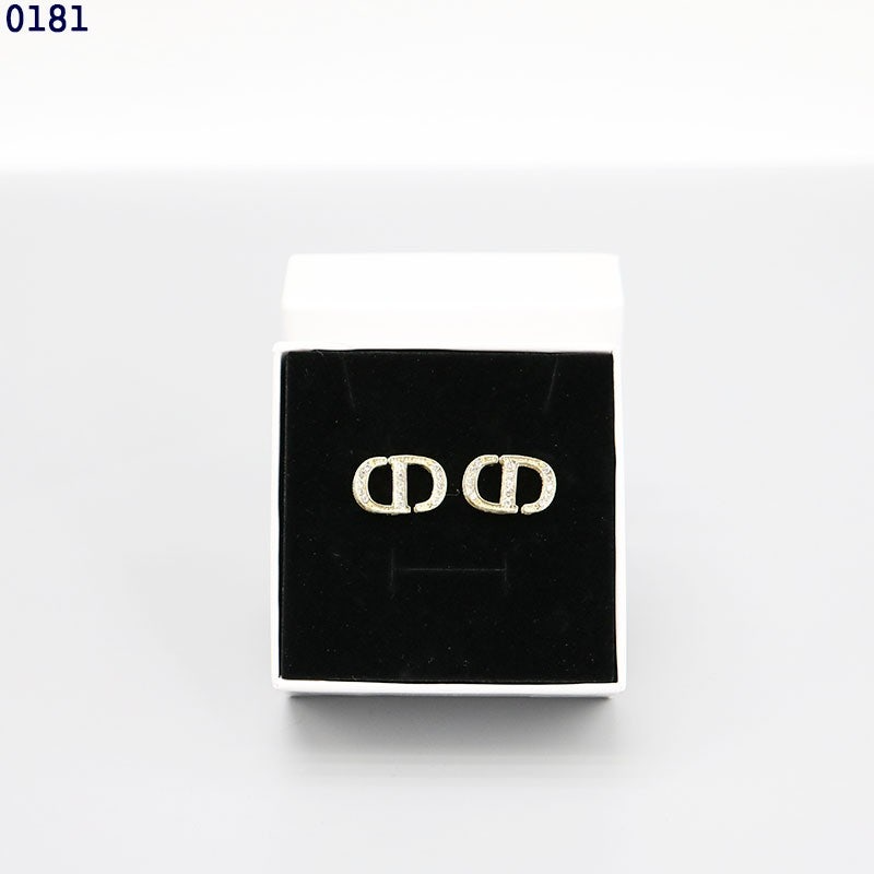 디올-귀걸이-국내배송 CD 메인로고 이어링 (골드)