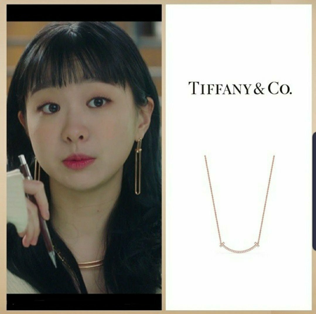 티파니-목걸이-국내배송 스마일 팬던트 목걸이