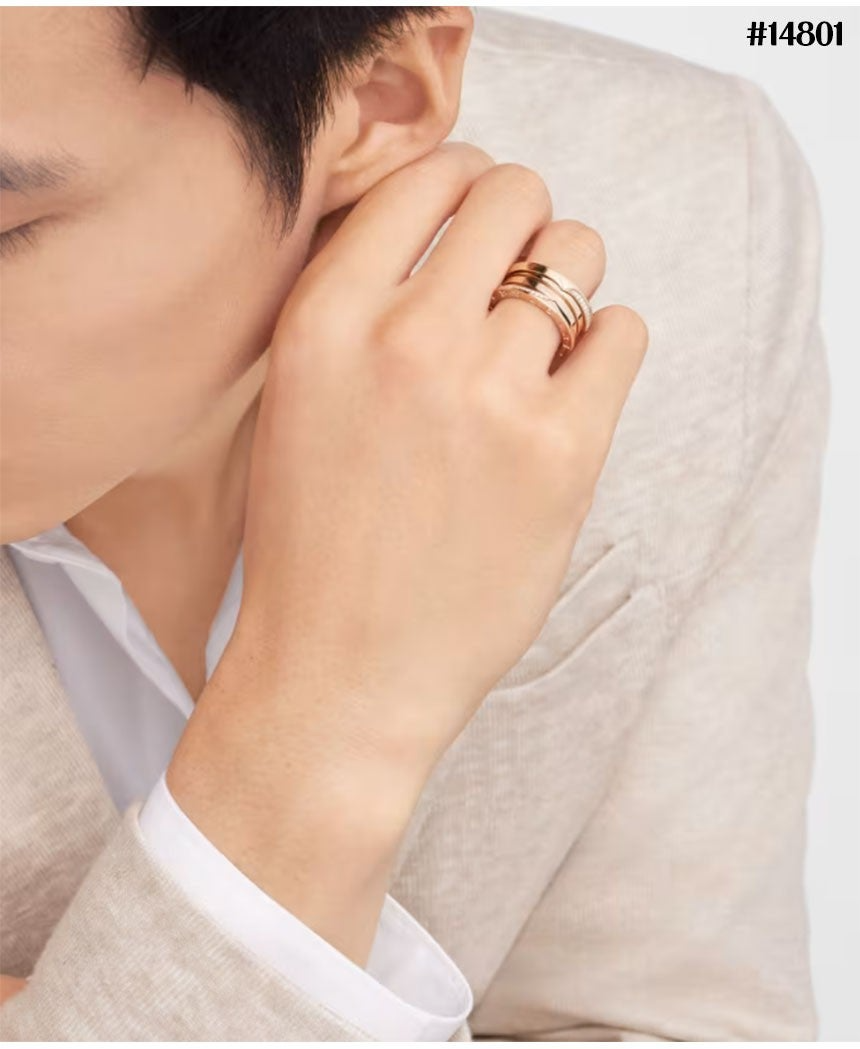 불가리-반지-국내배송 쓰리 밴드 비제로원 링