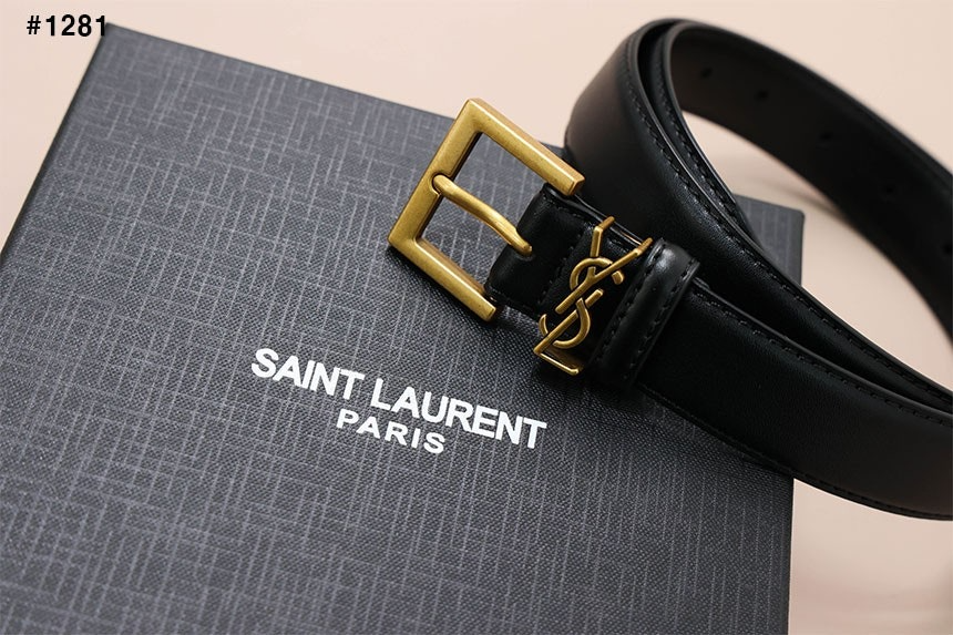 생로랑-벨트-국내배송 YSL 로고 레더 벨트