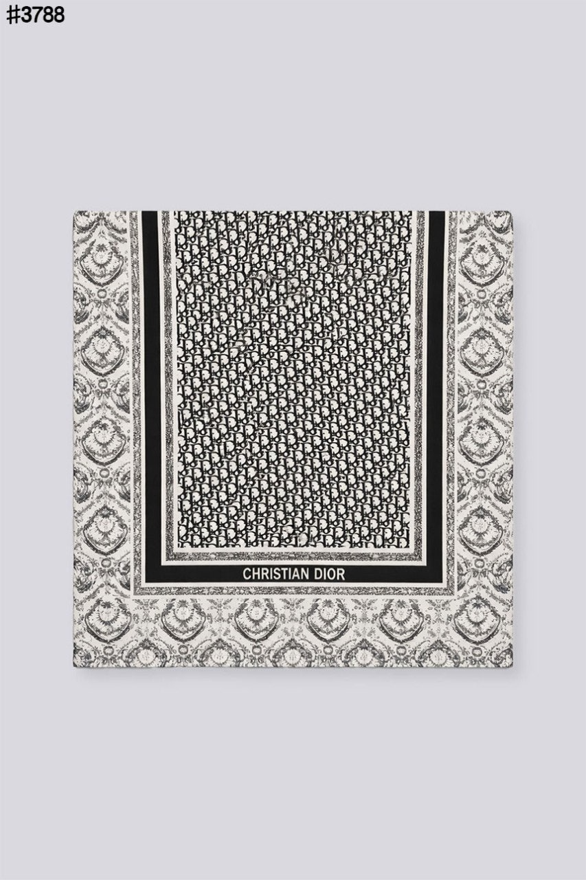 디올-스카프-국내배송 오블리크 Toile de Jouy Soleil 실크 숄 스카프