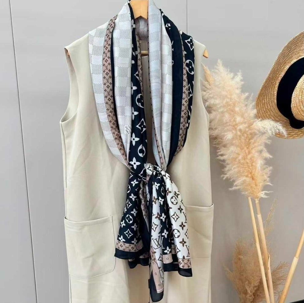 루이비통-스카프-국내배송 모노실크 스카프