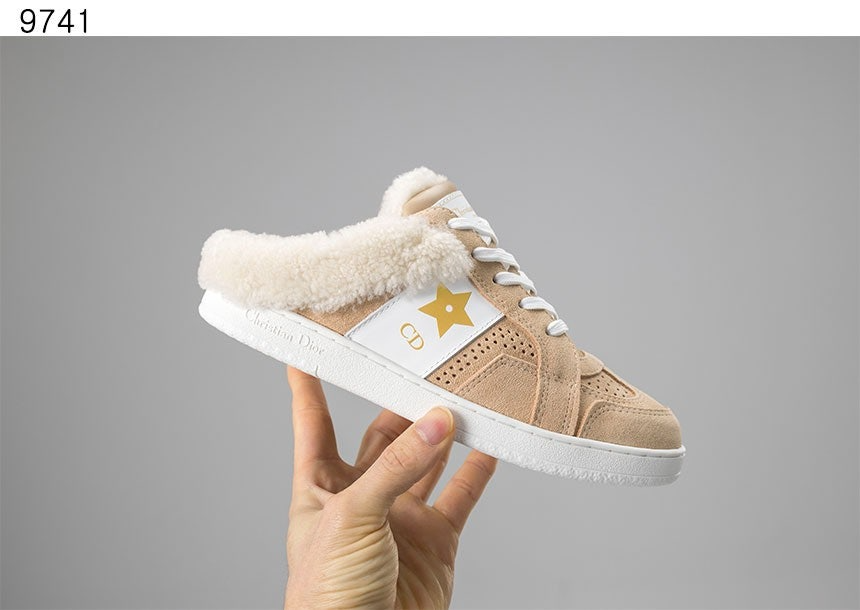 디올-신발-국내배송 Star Sneakers Beige Suede Calfskin Beige