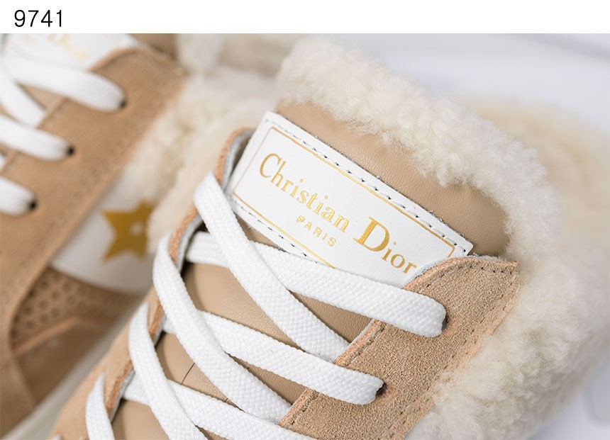 디올-신발-국내배송 Star Sneakers Beige Suede Calfskin Beige