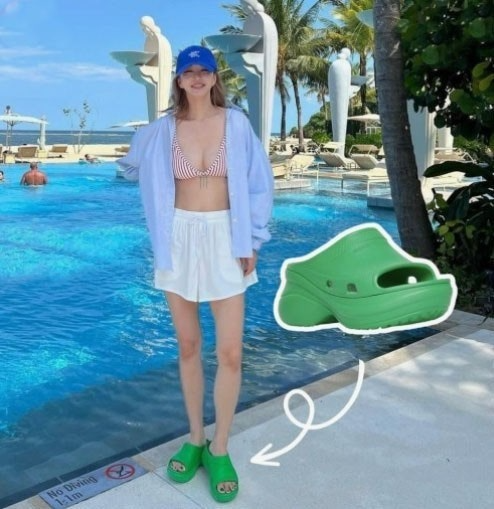발렌시아가-신발-국내배송 여자 샌드풀 Crocs 러버