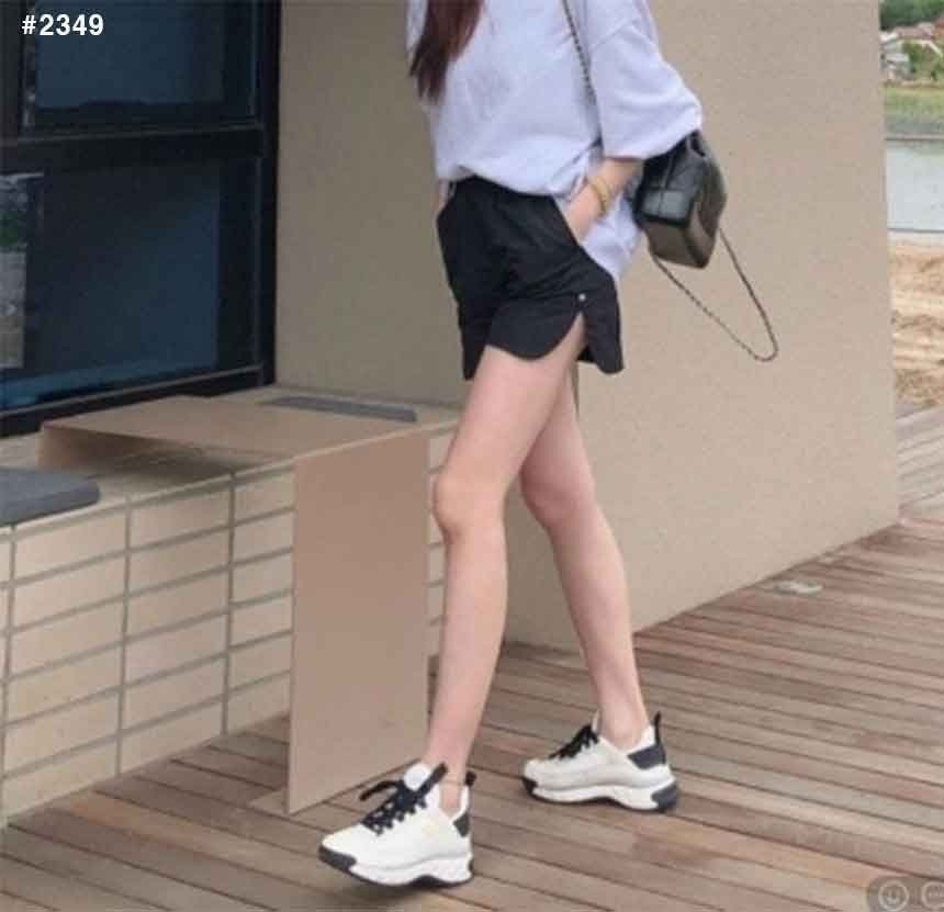샤넬-신발-국내배송 믹스드파이버 라인 포인트 스니커즈