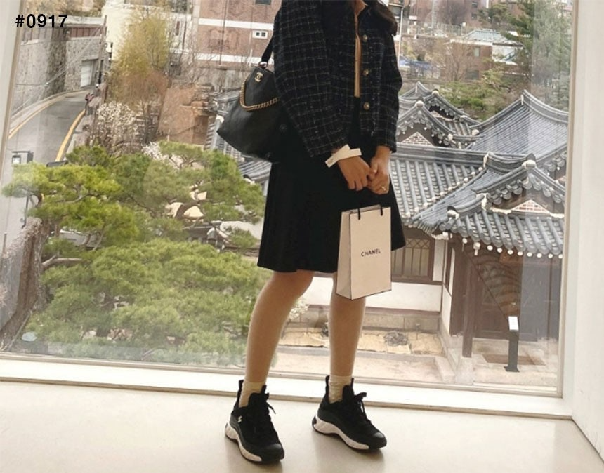 샤넬-신발-국내배송 믹스드파이버 스니커즈