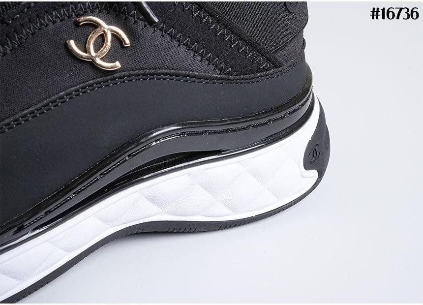 샤넬-신발-국내배송 믹스드 파이버 스니커즈 블랙