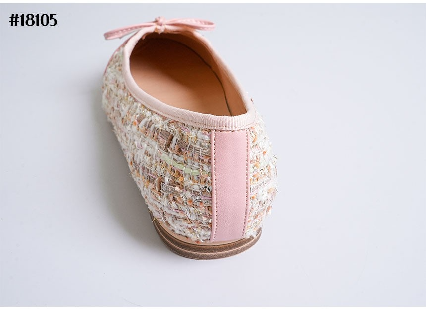 샤넬-신발-국내배송 트위드 발레리나 플랫 슈즈