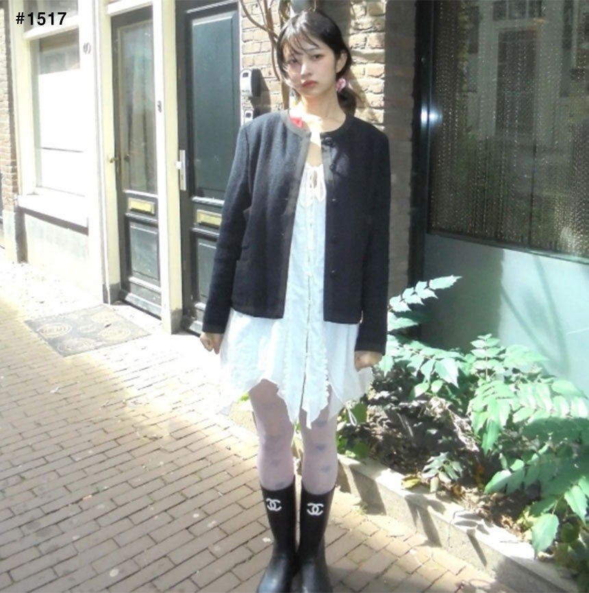 샤넬-신발-국내배송 CC 로고 레인 부츠
