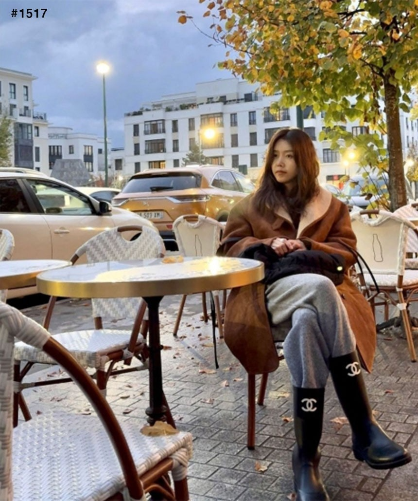 샤넬-신발-국내배송 CC 로고 레인 부츠