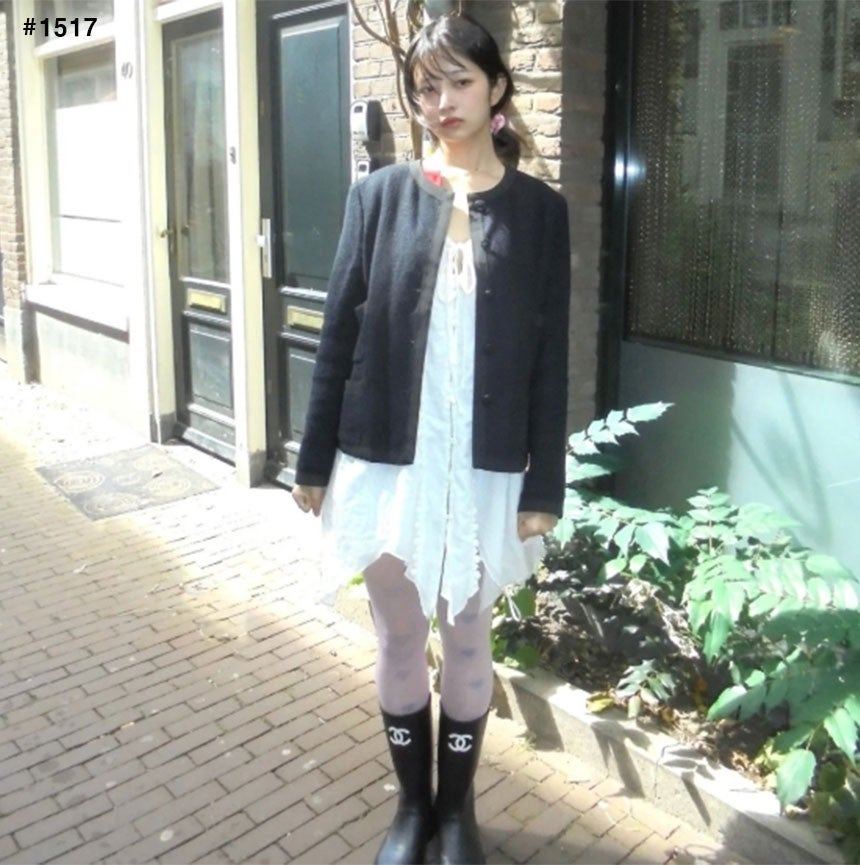 샤넬-신발-국내배송 CC 로고 레인 부츠