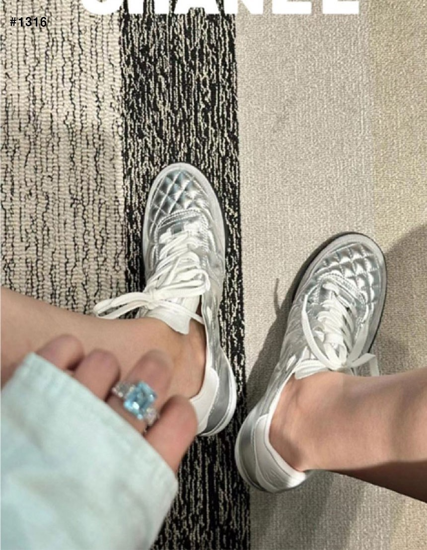 샤넬-신발-국내배송 CC 퀄팅 테니스 스니커즈