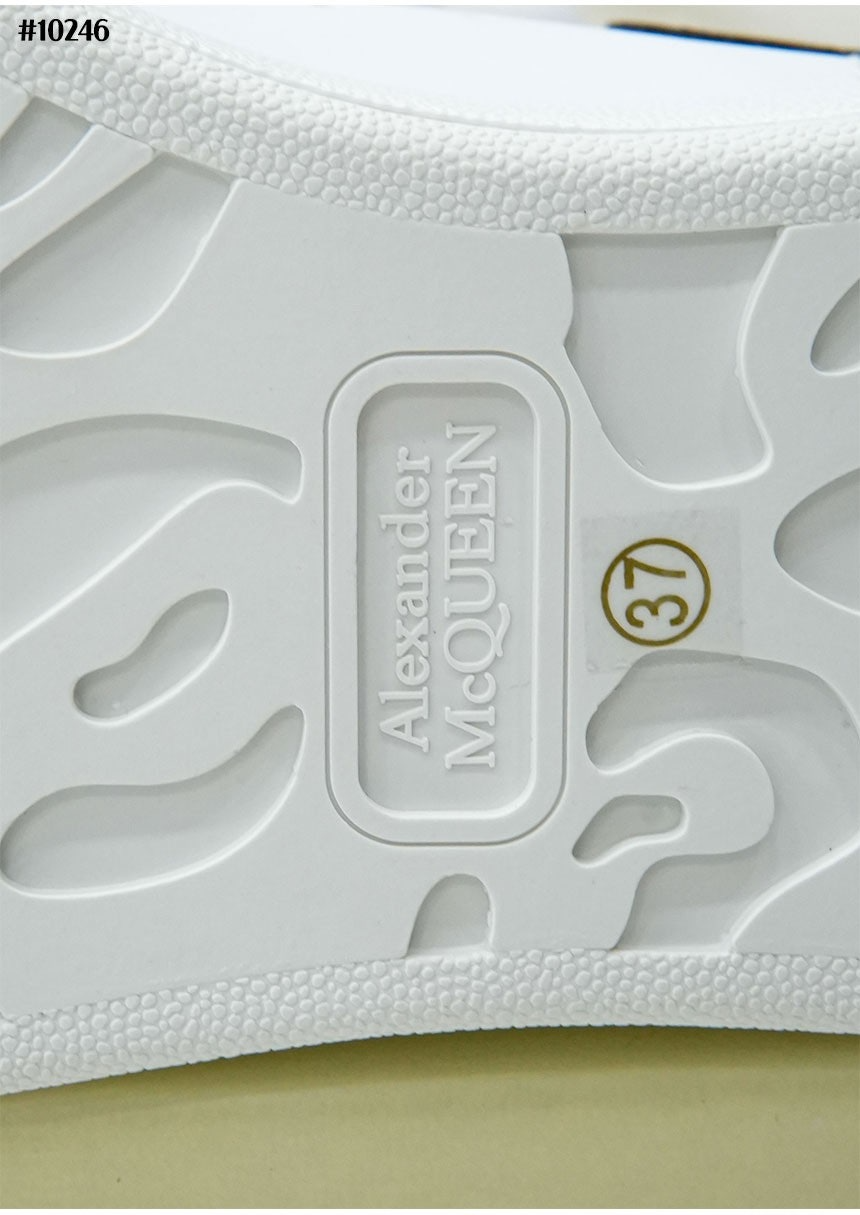 알렉산더맥퀸-신발-국내배송 오버솔 스니커즈 화이트 블랙탭