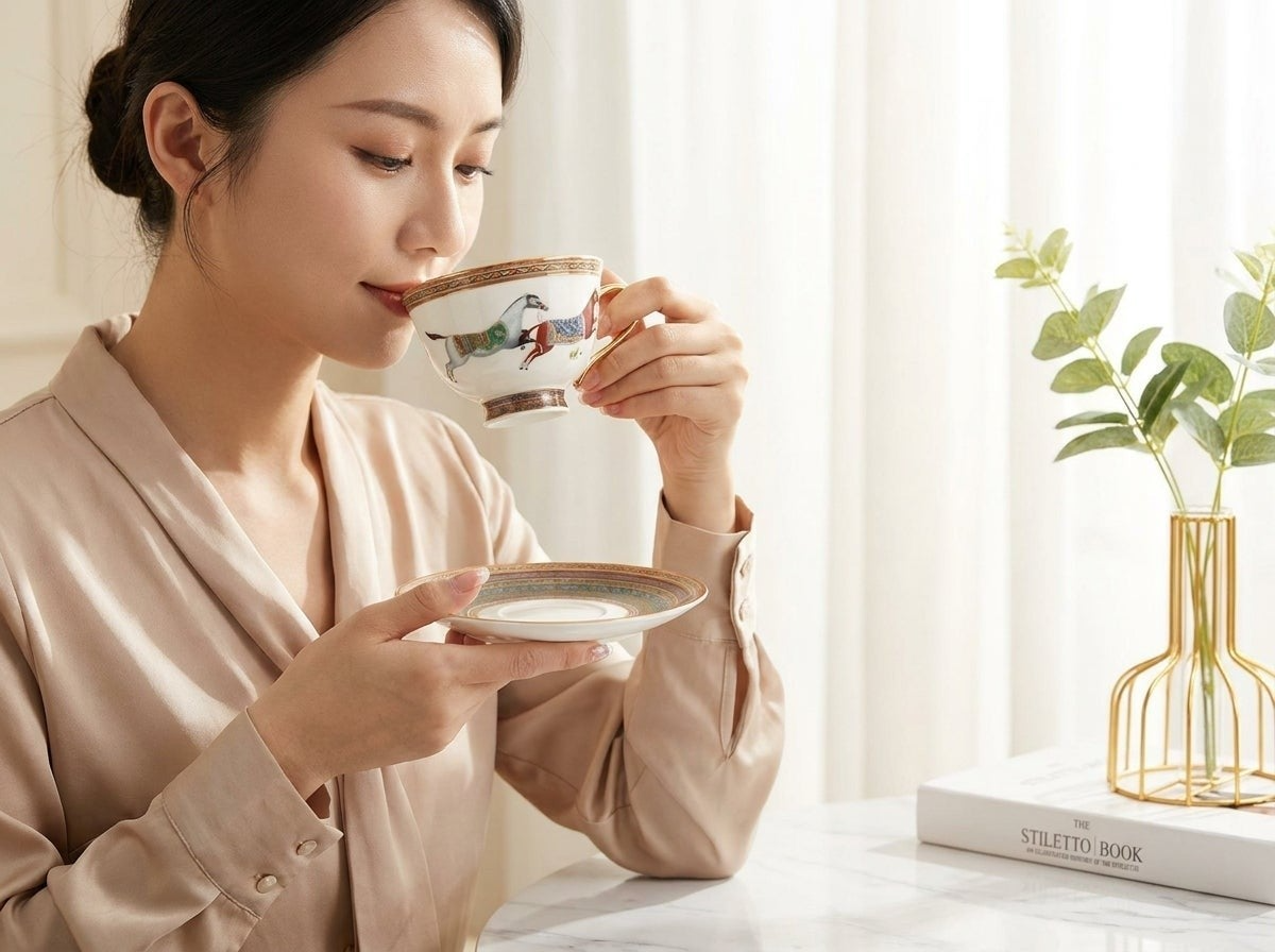 에르메스-잡화-국내배송 시그니처 로고 커피잔 세트 2P