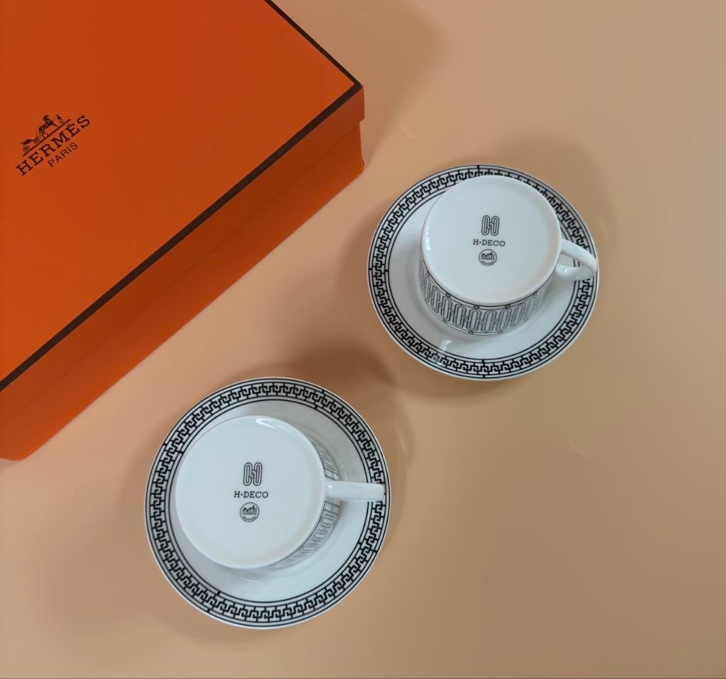 에르메스-잡화-국내배송 H 데코 찻잔 소서 세트