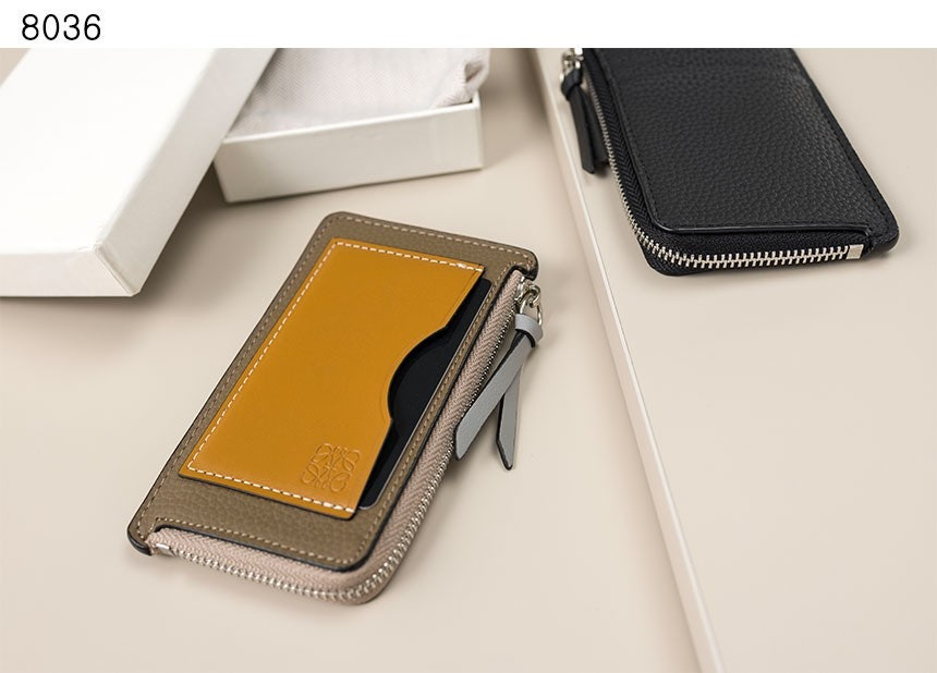 로에베-지갑-국내배송 Coin cardholder in soft grained calfskin