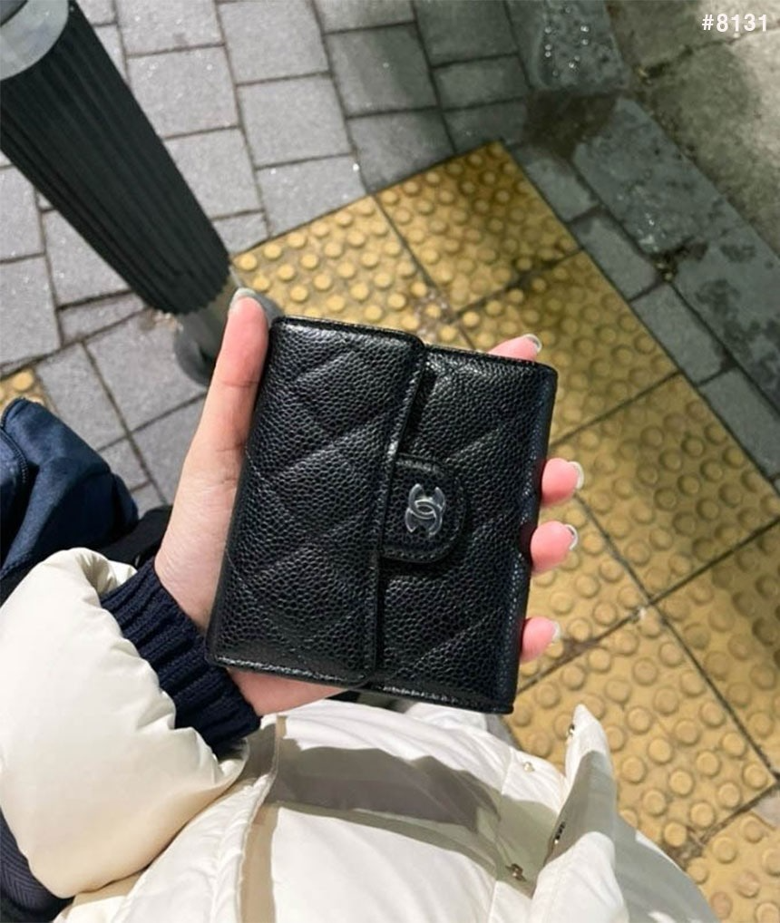 샤넬-지갑-국내배송 클래식 스몰 플랩 캐비어 반지갑