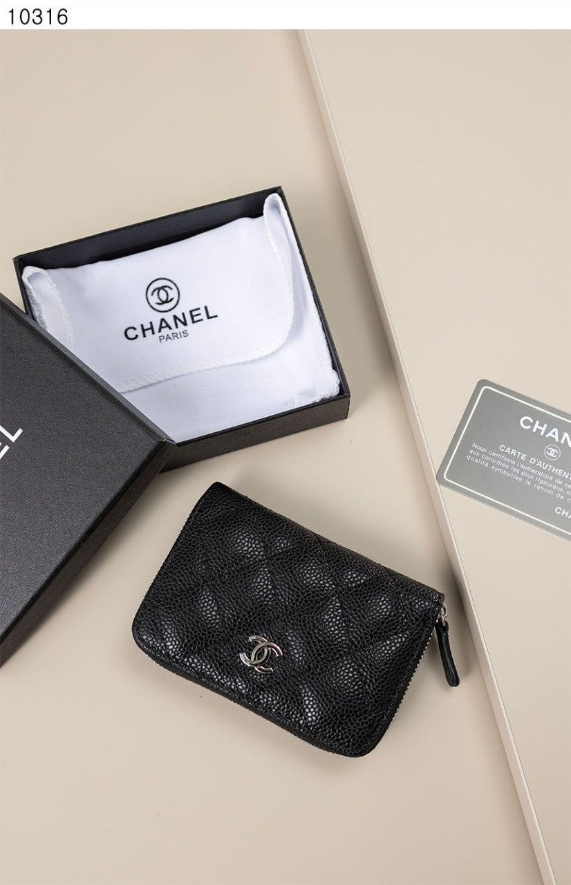 샤넬-지갑-국내배송 클래식 지퍼 카드 지갑 은장