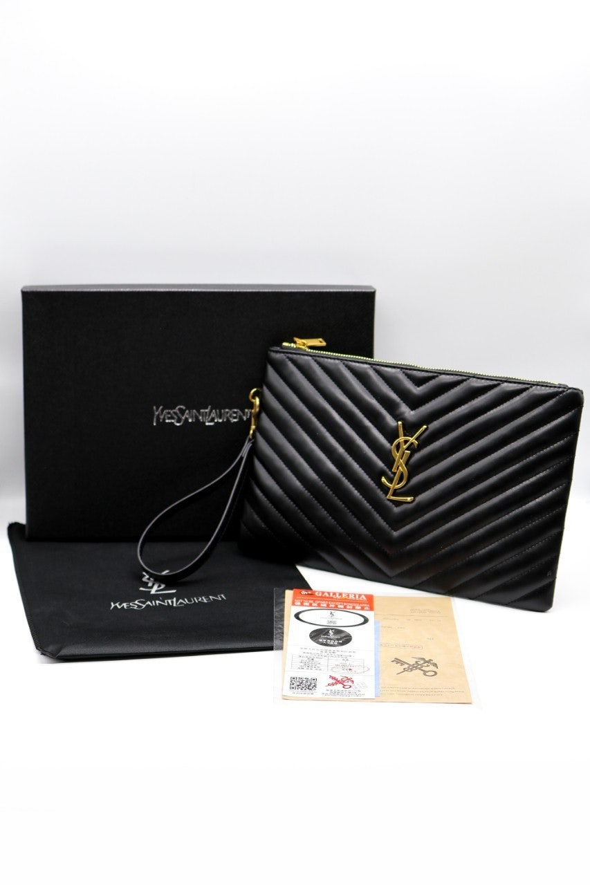 생로랑-클러치-국내배송 YSL 모노그램 마틀라세 클러치.